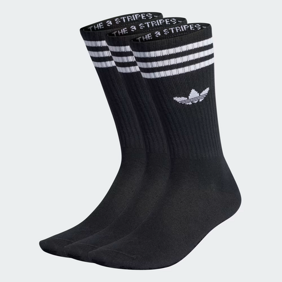 ADIDAS ORIGINALS SOLID CREW 3-PAIRS SOCK