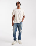 Jack & Jones - Lot de 2 t-shirts à logo - Noir et beige.