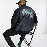 VESTE BOMBER NIKE JORDAN MA-1 TAILLE L NOIR/VERT