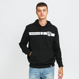 BROOKLYN NETS TEAM LOGO STRIPE BLACK HOODIE