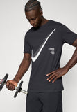 TEE - Sports T-shirt - black/white