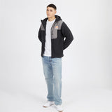 Mens Drago Hooded Fleece Jacket Black