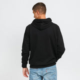 BROOKLYN NETS TEAM LOGO STRIPE BLACK HOODIE