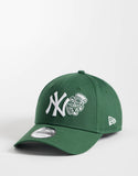 New Era NY Yankees 9forty pizza icon cap in dark green