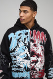 Oversized Eazy-E License Printed Hoodie