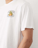 Jack & Jones oversized t-shirt with peach backprint in white.