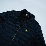 Lyle & Scott Black Funnel Neck Wadded Jacket