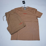WEEKEND OFFENDER PACK T-SHIRT&Shorts Cognac Brown/Pure Orange