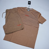 WEEKEND OFFENDER PACK T-SHIRT&Shorts Cognac Brown/Pure Orange