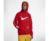 Original Mens Nike Sportswear Club Pullover Warm Hoodie Red