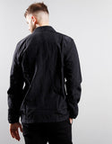 Lyle & Scott Zip Through Overshirt Jet Black
