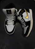 baskets mi-montantes Air Jordan 1 SE 'Black/Gold Patent Leather'
