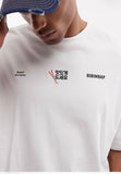oversized T-shirt  with bibimbap  graphic in white