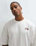 The North Face Rounded Tree logo t-shirt in beige.