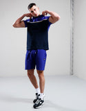 Weekend Offender Studio 54 T-Shirt Navy/New Electric/Silvertime