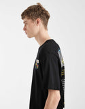 Jack & Jones oversized T-shirt with cube back print in black.