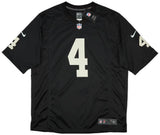 Las Vegas Raiders Carr #4 Nike Game Home Jersey