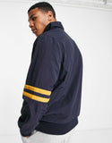 Lyle & Scott colour block track jacket in blue