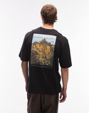 The North Face Plant and Flora backprint oversized t-shirt in black.