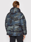Camo Down Jacket Green Regular Fit