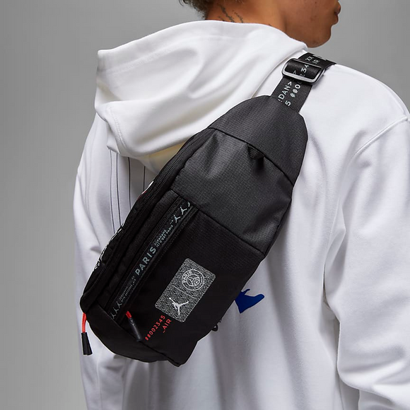JORDAN PSG WAISTBAG AND CROSSBODY BAG BLACK