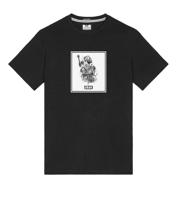 Oban Elliott Graphic T-Shirt Black