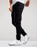 Weekend Offender Estefano Cargo Jogger Pants Black