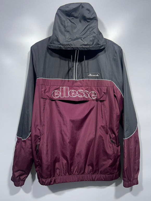 Ellesse santonio black and maroon tracksuit