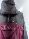 Ellesse santonio black and maroon tracksuit