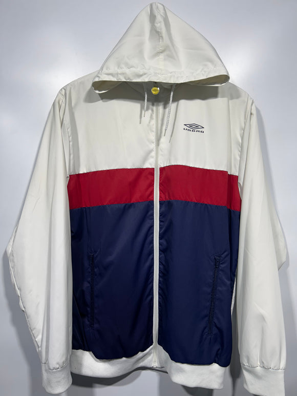 Umbro jacket white navy red