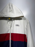 Umbro jacket white navy red