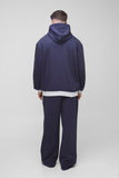 Tall Oversized Homme Colour Block Zip Hooded Tracksuit