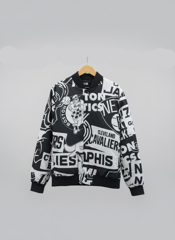 New Era Jacket - Mono logo nba BLKWHI
