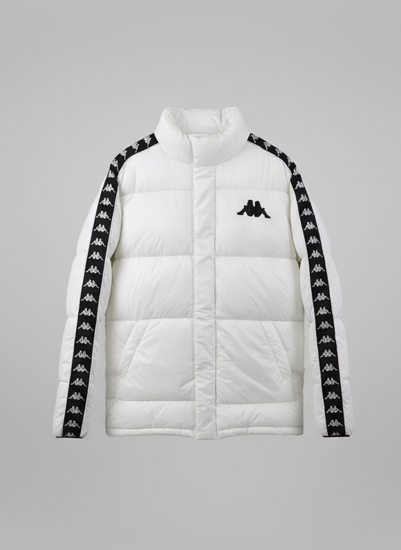 Kappa Jacket puffer white black logo