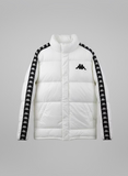 Kappa Jacket puffer white black logo