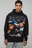 Oversized Eazy-E License Printed Hoodie