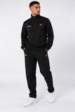 Ellesse Mens Taped Poly BLACK Tracksuit