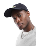 Lacoste large front logo cap in black