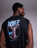 Nike Training Gym Life graphic vest in black T-shirt