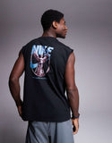 Nike Training Gym Life graphic vest in black T-shirt