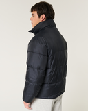 Men's Boxy Mock-Neck Puffer Jacket