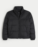 HOLLISTER Men's Boxy Mock-Neck Puffer Jacket