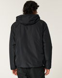 Men's Black Hooded Shell Jacket