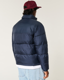 Men's Boxy Mock-Neck Puffer Jacket