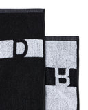 Beach Towel Smile Black/Yellow
