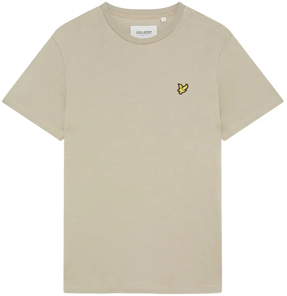 Lyle and Scott Mens Plain T Shirt Khaki Smoke