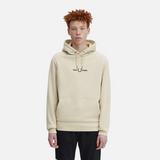 Fred Perry Front  Graphic Hoodie Oatmeal