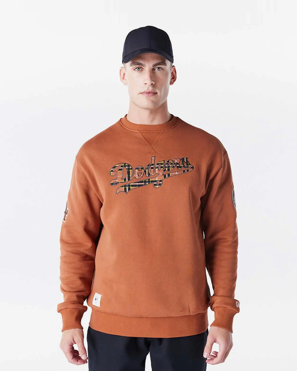 Sweat à capuche New Era Infill MLB Los Angeles Dodgers marron