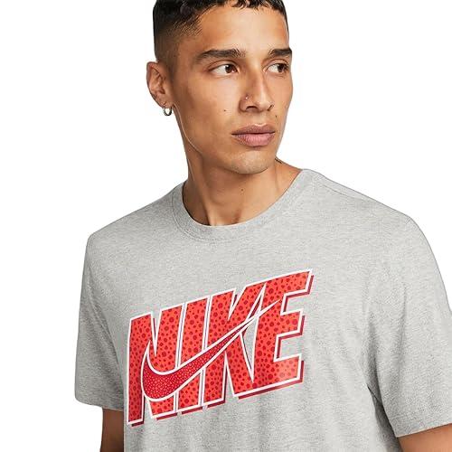 Nike Sportswear Mens T-Shirt - Color Grey/Red