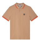 WEEKEND OFFENDER POLO Brown/Pure Orange